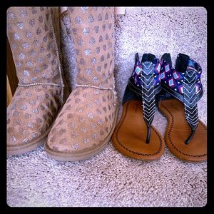 Girls Boots & Sandals Size 2